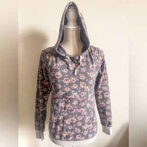 Latched Mama Vintage Dusty Rose Nursing Hoodie, Size XS